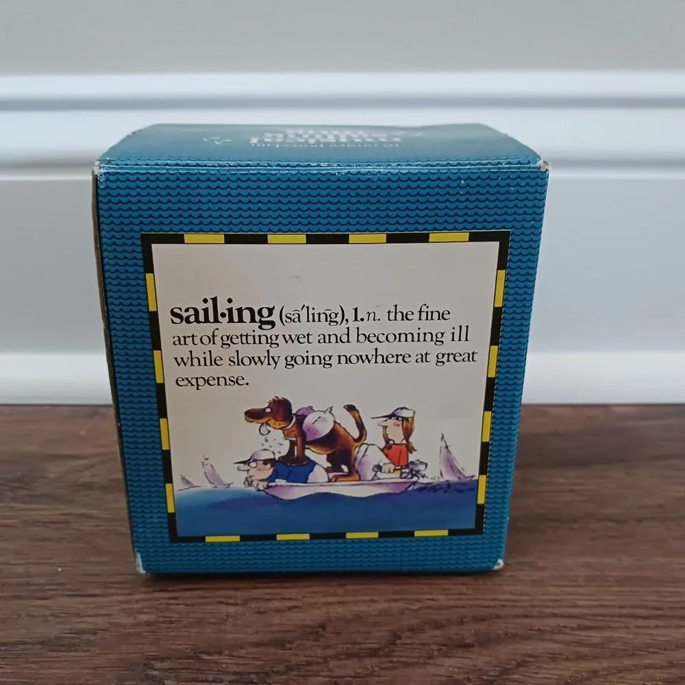 Vintage Enesco Sailing‎ Musical Coffee Cup Mug New in Box